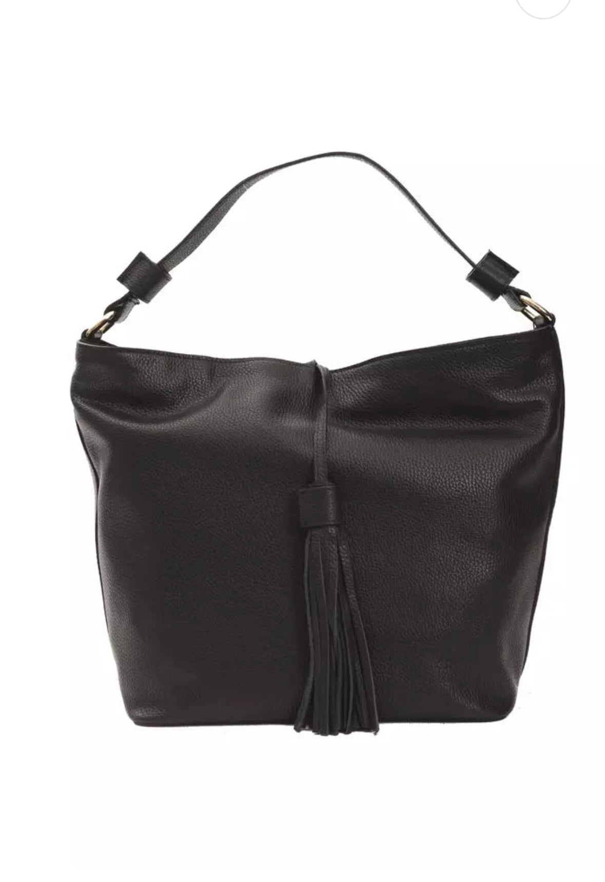 Pompei Donatella Gray Leather Women Shoulder Bag