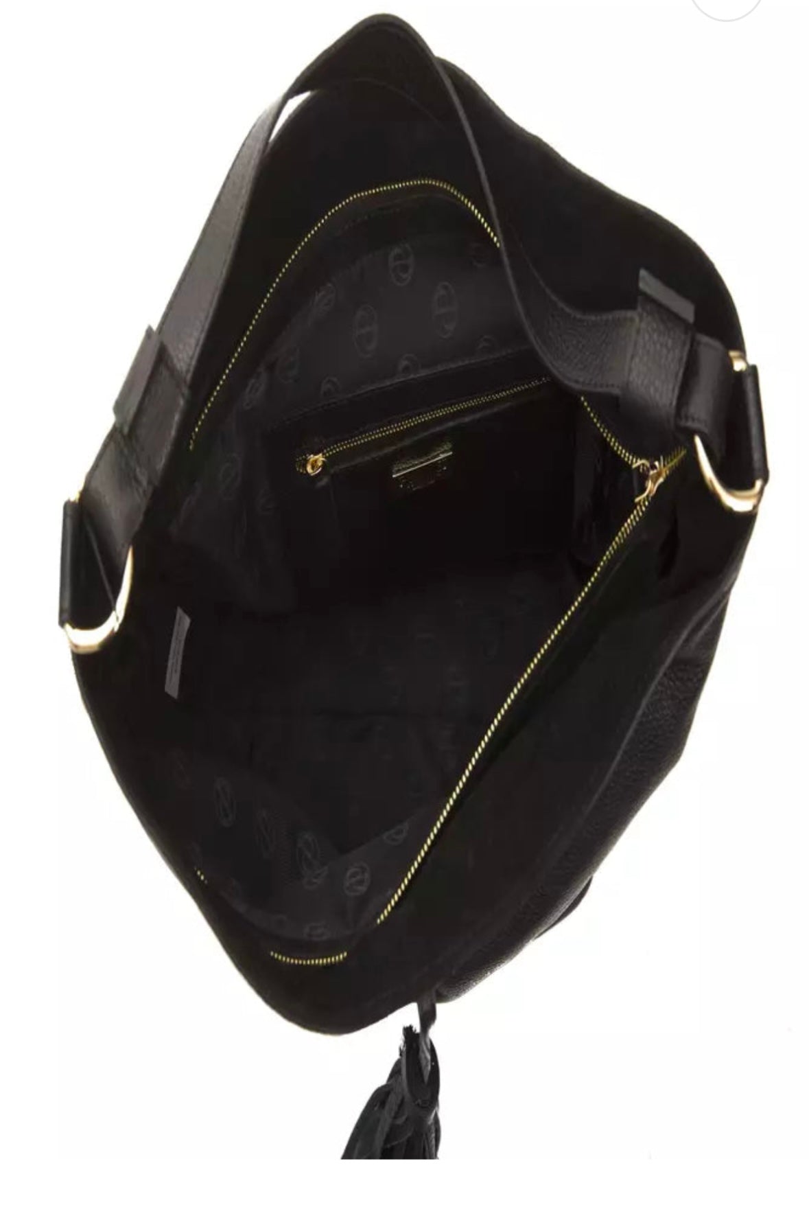 Pompei Donatella Gray Leather Women Shoulder Bag